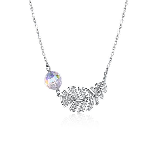 hemiston fashion 925 sterling silver crystals father leaf crystal pendant necklaces for woman party wedding jewelry
hemiston fashion 925 sterling silver crystals father leaf crystal pendant necklaces for woman party wedding jewelry