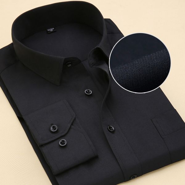 2020 classic men's black shirts business dress long sleeve shirt lapel regular-fit social men shirt plus size 46 47 48, White;black
2020 classic men's black shirts business dress long sleeve shirt lapel regular-fit social men shirt plus size 46 47 48, White;black