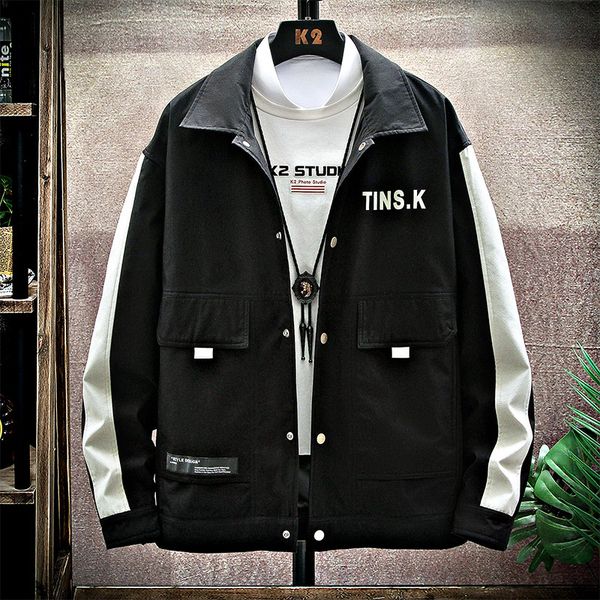 lapel jacket men's spring and autumn casual wild handsome jacket men's korean trend loose student spring clothes, Black;brown
lapel jacket men's spring and autumn casual wild handsome jacket men's korean trend loose student spring clothes, Black;brown