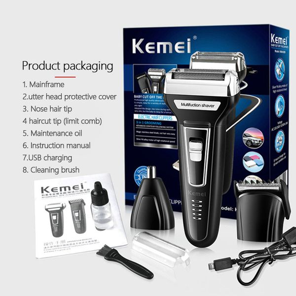 2016 km 6559 professional hair clipper usb rechargeable shaver electric clipper hair clipper razor nose haircut beard trimmer bjoub
2016 km 6559 professional hair clipper usb rechargeable shaver electric clipper hair clipper razor nose haircut beard trimmer bjoub