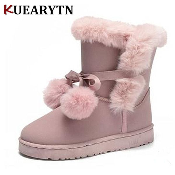 warm fur women snow boots cute suede winter shoes fur ball mid-calf boots female fashion non-slip snow casual shoe g005, Black
warm fur women snow boots cute suede winter shoes fur ball mid-calf boots female fashion non-slip snow casual shoe g005, Black