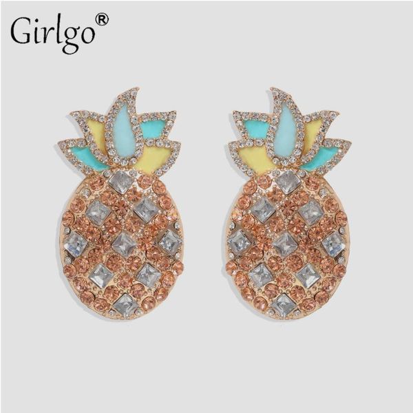 girlgo cute pineapple stud earrings for women girls crystal elegant fruit earrings brincos wedding jewelry gifts wholesale new, Golden;silver
girlgo cute pineapple stud earrings for women girls crystal elegant fruit earrings brincos wedding jewelry gifts wholesale new, Golden;silver
