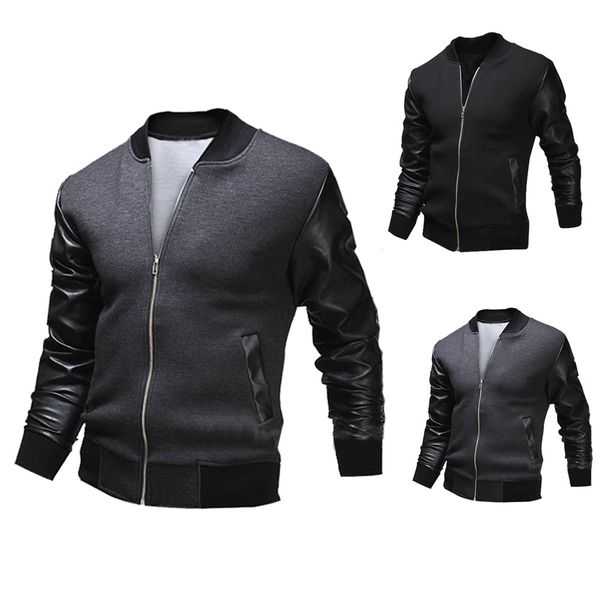 2019 fashion man jacket spring autumn zipper plus size wrap coat fashion men's autumn winter slim collar casual jackets #g1, Black;brown
2019 fashion man jacket spring autumn zipper plus size wrap coat fashion men's autumn winter slim collar casual jackets #g1, Black;brown