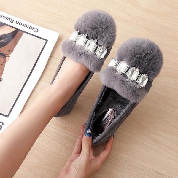crystal fur winter boots warm shoes women's moccasin ballet shoes plush flats slip on large size footwear lady woolings booties, Black
crystal fur winter boots warm shoes women's moccasin ballet shoes plush flats slip on large size footwear lady woolings booties, Black