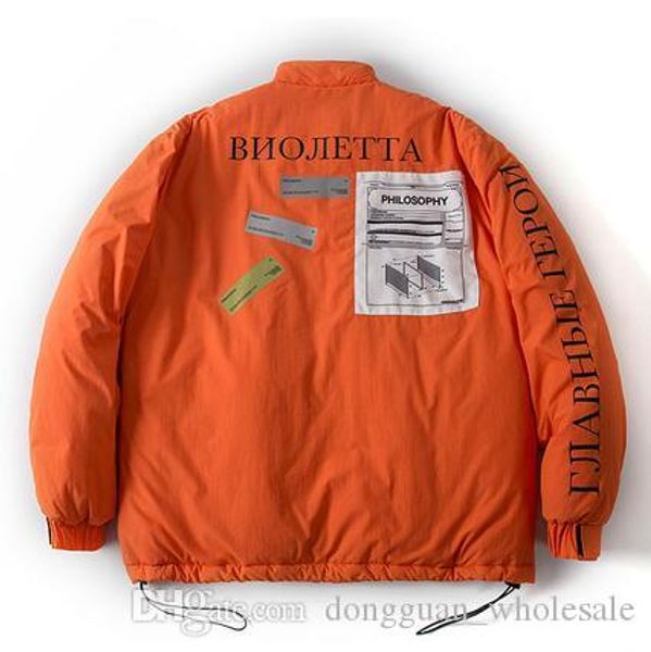 19ss philosophy printed women men cotton padded jacket coat hiphop streetwear men casual jacket warm winter coat, Black;brown
19ss philosophy printed women men cotton padded jacket coat hiphop streetwear men casual jacket warm winter coat, Black;brown