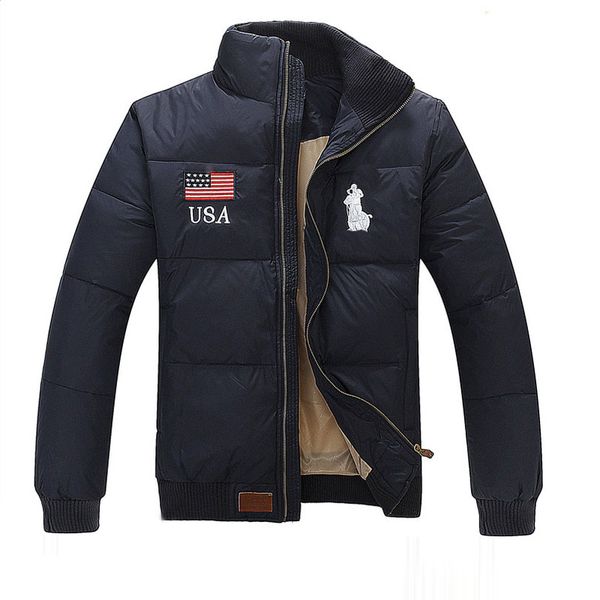 

ralph men lauren classic flag winter mens jacket luxury designer down jacket pony logo warm polo jacket outdoor windproof coat selling, Black