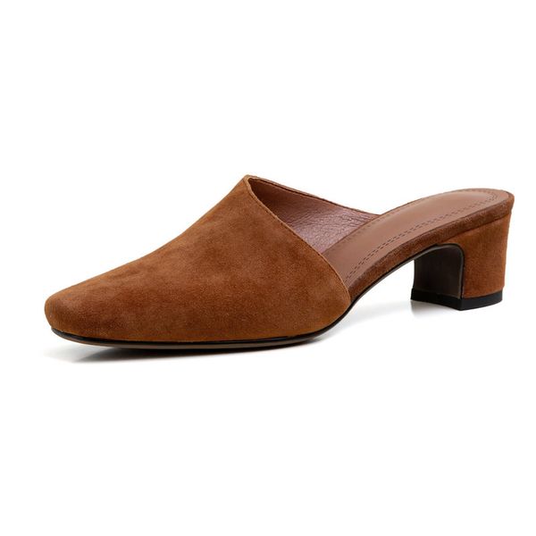 women suede leather 3.5cm high heels slippers elegant spring autumn party shoes woman new arrival shoes woman, Black
women suede leather 3.5cm high heels slippers elegant spring autumn party shoes woman new arrival shoes woman, Black