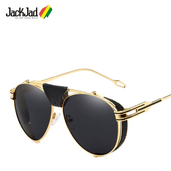 jackjad 2020 new fashion steampunk aviation style sunglasses men vintage brand design rock cool sun glasses 66350, White;black
jackjad 2020 new fashion steampunk aviation style sunglasses men vintage brand design rock cool sun glasses 66350, White;black