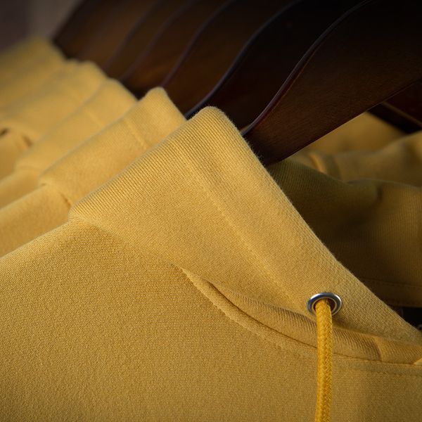 320g yolk yellow hooded men's hoodie pure cotton thin type for spring and autumn looped fabric versatile casual students co, Black
320g yolk yellow hooded men's hoodie pure cotton thin type for spring and autumn looped fabric versatile casual students co, Black