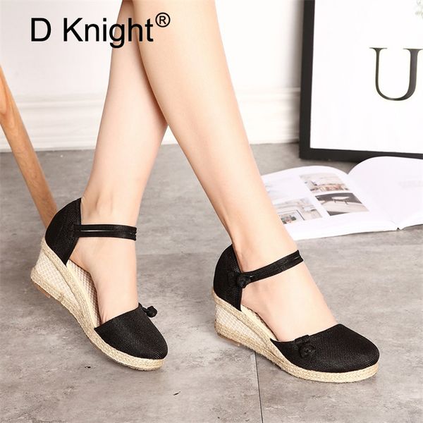 dress shoes retro ankle strap high heels leisure platform summer sandals women's wedges fashion female espadrilles 2021, Black
dress shoes retro ankle strap high heels leisure platform summer sandals women's wedges fashion female espadrilles 2021, Black