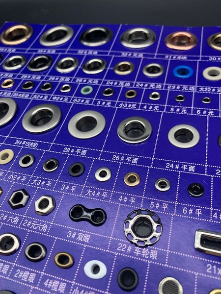 sample card 4 sheets of metal eyelets grommets for shoes belt bags tag clothes fashion practical accessories, Black
sample card 4 sheets of metal eyelets grommets for shoes belt bags tag clothes fashion practical accessories, Black
