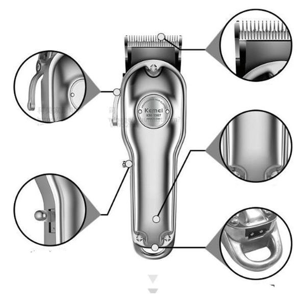 kemei 1987 barber gold silver rechargeable adjustable carbon steel blade metal body hairline clippers
kemei 1987 barber gold silver rechargeable adjustable carbon steel blade metal body hairline clippers