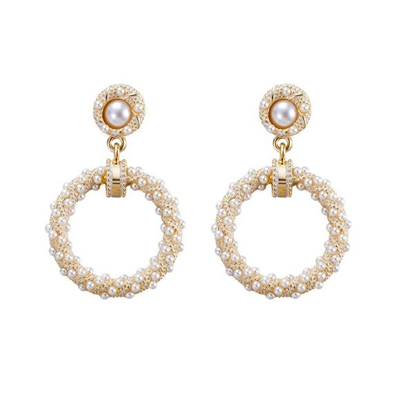 s925 sterling silver needle drop earrings geometric circle wedding earrings gifts gold new pearl earring jewelry, Golden
s925 sterling silver needle drop earrings geometric circle wedding earrings gifts gold new pearl earring jewelry, Golden