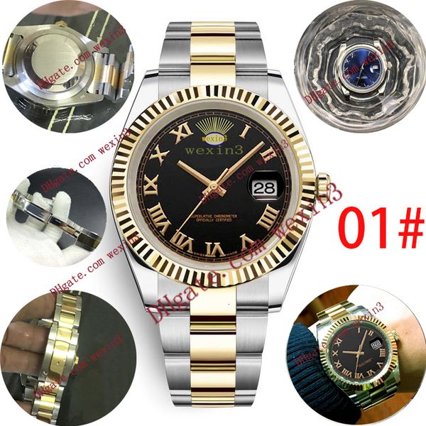 14 luxury man watch dat. ejust 41mm automatic 2813 roman font dial oyster silver jubilee bracelet serrated border waterproof mens watches, Slivery;brown
14 luxury man watch dat. ejust 41mm automatic 2813 roman font dial oyster silver jubilee bracelet serrated border waterproof mens watches, Slivery;brown