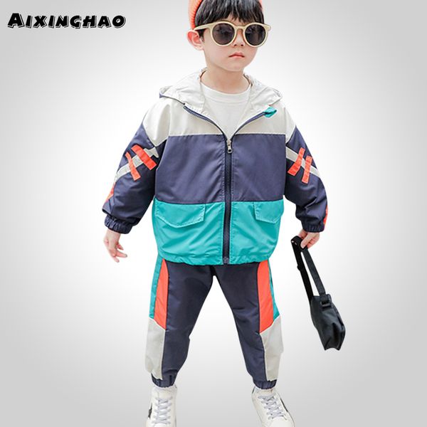 kids clothes boys patchwork jacket & pants costume for boys long sleeve teenage clothes for autumn children's casual suit, White
kids clothes boys patchwork jacket & pants costume for boys long sleeve teenage clothes for autumn children's casual suit, White