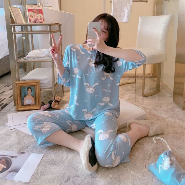 pajama sets sleepwear women sleep pajamas for women cute gightgown nightdress cartoon print loose casual homewear hot, Black;red 
pajama sets sleepwear women sleep pajamas for women cute gightgown nightdress cartoon print loose casual homewear hot, Black;red