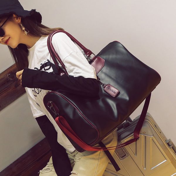 travel black pu leather sports gym bag big for women fitness outdoor men's gymnastic bags for shoes handbags over the shoulder
travel black pu leather sports gym bag big for women fitness outdoor men's gymnastic bags for shoes handbags over the shoulder