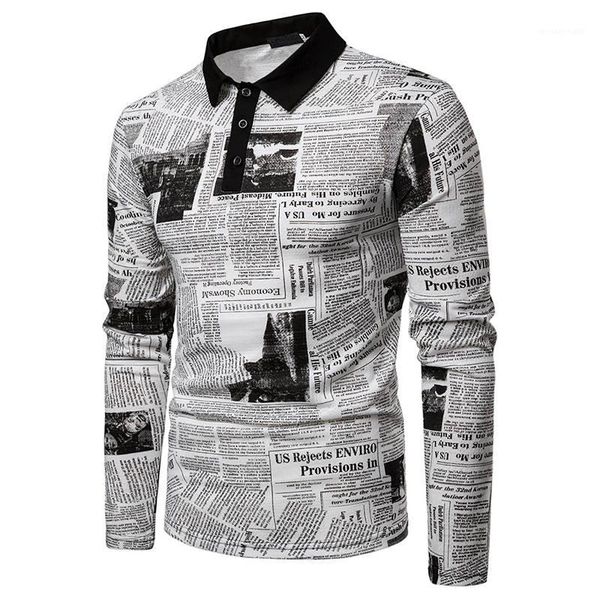 polo shirts lapel neck long sleeve mens shirts casual street style male apparel newspaper printed mens, White;black
polo shirts lapel neck long sleeve mens shirts casual street style male apparel newspaper printed mens, White;black