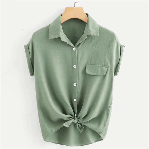 ladies summer blouse rolled cuff button knotted hem shirt and blouses summer for cap sleeve 2019 casual short sleeve blouse, White
ladies summer blouse rolled cuff button knotted hem shirt and blouses summer for cap sleeve 2019 casual short sleeve blouse, White