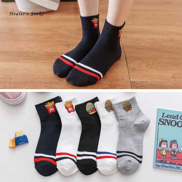 2020 new fashion women socks cotton color french fries hamburgers harajuku ladies soft cute funny happy casual girls short socks, Black;white
2020 new fashion women socks cotton color french fries hamburgers harajuku ladies soft cute funny happy casual girls short socks, Black;white