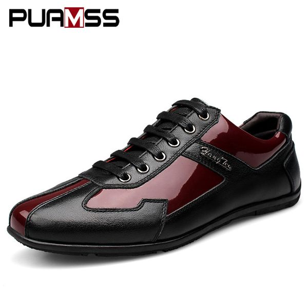 brand men casual shoes genuine leather men shoes lace-up breathable soft casual flats formal sneakers plus size 45-48, Black
brand men casual shoes genuine leather men shoes lace-up breathable soft casual flats formal sneakers plus size 45-48, Black