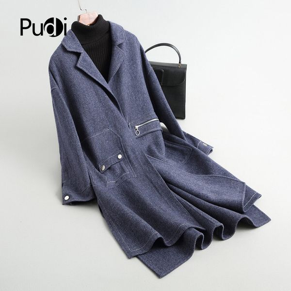 women's wool & blends pudi a38013 2021 women fall/winter fashion solid jacket lady's long style pocket leisure coat, Black
women's wool & blends pudi a38013 2021 women fall/winter fashion solid jacket lady's long style pocket leisure coat, Black