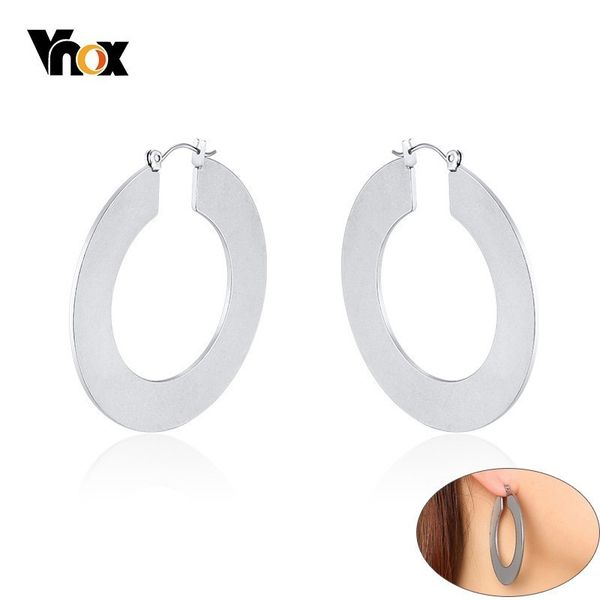 vnox simple circle hoop earrings for women female jewelry gold and silver tone stainless steel brinco bijoux, Golden
vnox simple circle hoop earrings for women female jewelry gold and silver tone stainless steel brinco bijoux, Golden