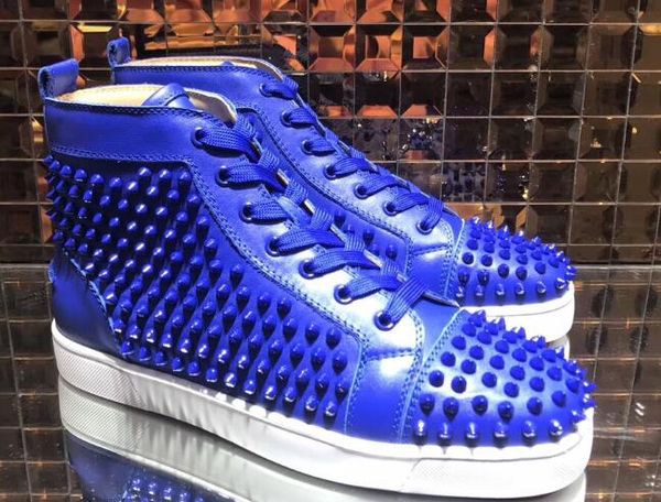 elegance spikes sneaker louisflats men women high red bottom sneakers leather rivets with outdoor comfortable party lovers wedding, Black
elegance spikes sneaker louisflats men women high red bottom sneakers leather rivets with outdoor comfortable party lovers wedding, Black