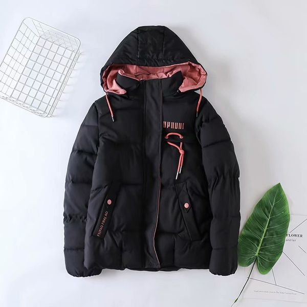 plus size women casual letter print coat zipper pockets hooded baggy thick warm parka long sleeve outwear female cazadoras mujer, Black
plus size women casual letter print coat zipper pockets hooded baggy thick warm parka long sleeve outwear female cazadoras mujer, Black