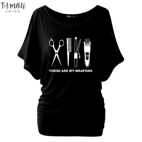 summer women tshirt hairdresser t shirt printed barber weapons woman cotton batwing sleeve scissors girl tee plus size, White
summer women tshirt hairdresser t shirt printed barber weapons woman cotton batwing sleeve scissors girl tee plus size, White