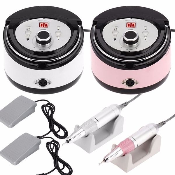 35000 rpm electric nail drill machine nails grinding buffing polisher manicure accessory professional nail drill bit nails tools, Silver
35000 rpm electric nail drill machine nails grinding buffing polisher manicure accessory professional nail drill bit nails tools, Silver