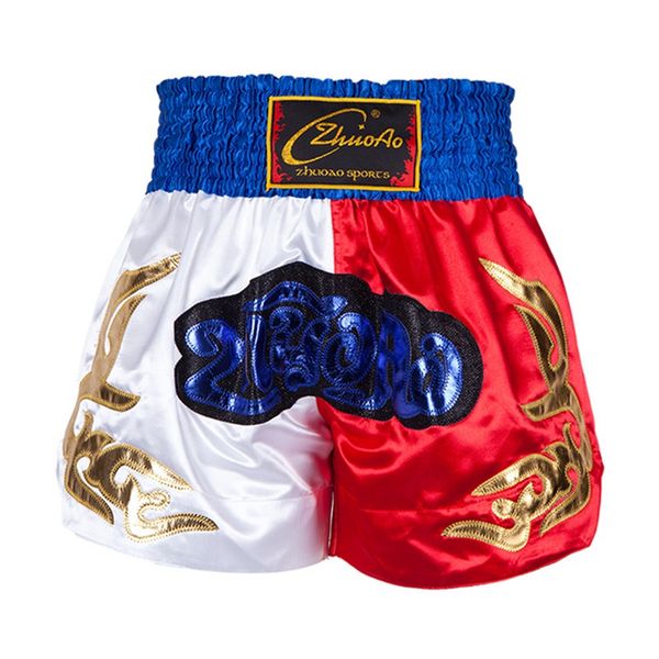 new pants shorts muay thai boxing short pants fighting sport kick men women fight boxing trunks, Blue
new pants shorts muay thai boxing short pants fighting sport kick men women fight boxing trunks, Blue
