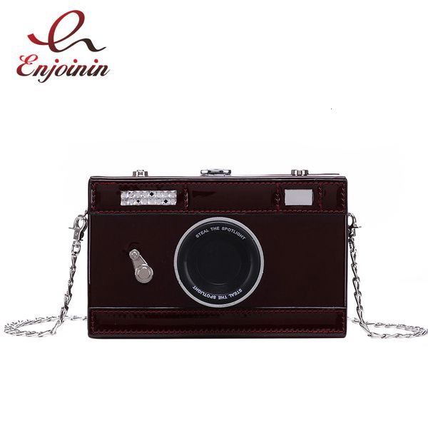dazzling trend camera design patent leather ladies mini party clutch bag mini messenger bag for women purses handbags flap bolsa cj191209, Black;red
dazzling trend camera design patent leather ladies mini party clutch bag mini messenger bag for women purses handbags flap bolsa cj191209, Black;red