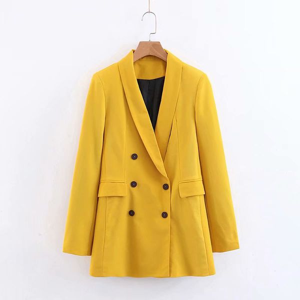 yellow suit blazer women's fashion long-sleeved jacket women's elegant double-breasted jacket suit dropshipping, White;black
yellow suit blazer women's fashion long-sleeved jacket women's elegant double-breasted jacket suit dropshipping, White;black