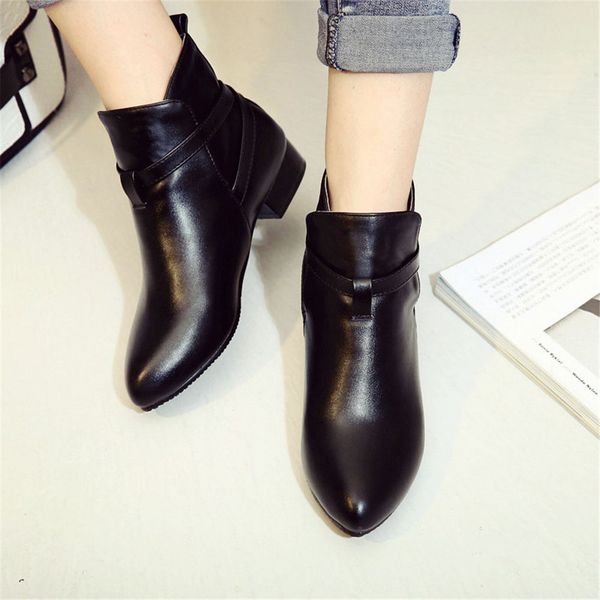 sarairis 2019 retro plus size 43 square heels ankle boots woman shoes casual autumn winter shoes women western boot female, Black
sarairis 2019 retro plus size 43 square heels ankle boots woman shoes casual autumn winter shoes women western boot female, Black