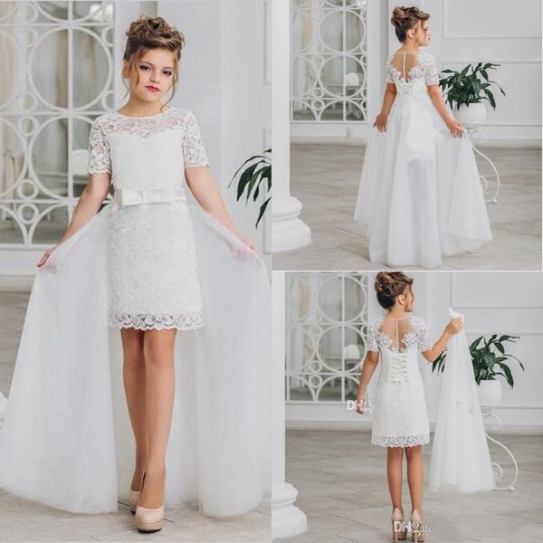 2020 white flower girls' dresses with detachable skirt birthday girl lace gowns o-neck children party dress, White;blue
2020 white flower girls' dresses with detachable skirt birthday girl lace gowns o-neck children party dress, White;blue