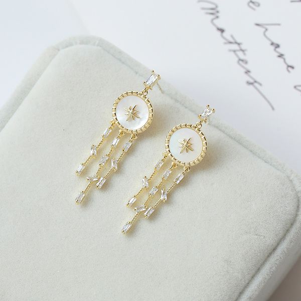 fashion- brand jewelry long star shell tassel earrings women 925 silver drop earring female luxury wedding jewellery
fashion- brand jewelry long star shell tassel earrings women 925 silver drop earring female luxury wedding jewellery