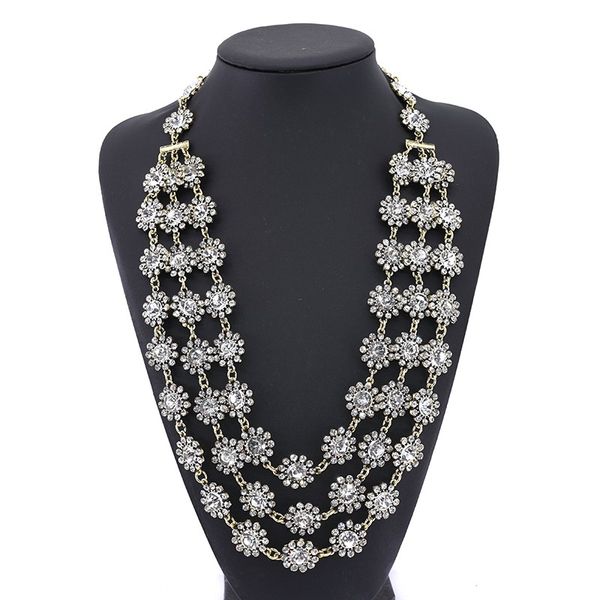 ppg&pgg new vintage chunky chain statement heavy metal maxi crystal flower collar necklaces women bijoux, Golden;silver
ppg&pgg new vintage chunky chain statement heavy metal maxi crystal flower collar necklaces women bijoux, Golden;silver