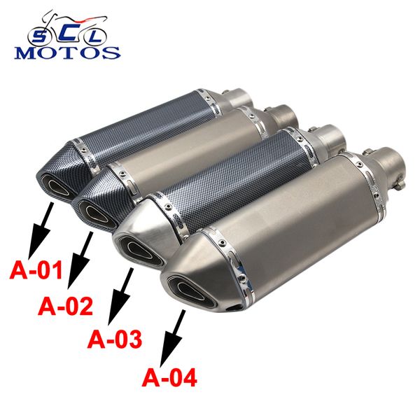 sclmotos- 51mm universal motorcycle akrapovic exhaust yoshimura muffler pipe escape moto racing for mt07 mt09 tmax530 500
sclmotos- 51mm universal motorcycle akrapovic exhaust yoshimura muffler pipe escape moto racing for mt07 mt09 tmax530 500