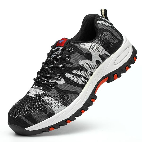 new fashion men's plus size steel toe caps working safety summer shoes breathable mesh non-slip puncture proof protective boots, Black
new fashion men's plus size steel toe caps working safety summer shoes breathable mesh non-slip puncture proof protective boots, Black