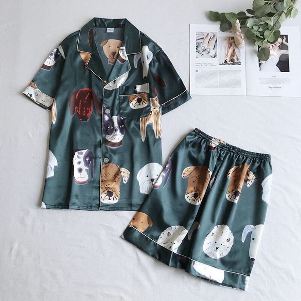 plus size 3xl summer 2019 women pajamas cartoon animal dachshund sleepwear 2 pcs set short sleeve shorts suit pyjamas home wear, Blue;gray
plus size 3xl summer 2019 women pajamas cartoon animal dachshund sleepwear 2 pcs set short sleeve shorts suit pyjamas home wear, Blue;gray