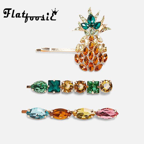 flatfoosie 2019 new bohemian luxury glass crystal hair clips for women colorful hair pins wedding party accessories jewelry, Golden;white
flatfoosie 2019 new bohemian luxury glass crystal hair clips for women colorful hair pins wedding party accessories jewelry, Golden;white