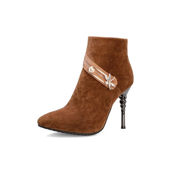 fall winter high heels booties elegant women pointy toe boots 2019 fashion ankle boots for women ladies shoes big sizes 43, Black
fall winter high heels booties elegant women pointy toe boots 2019 fashion ankle boots for women ladies shoes big sizes 43, Black