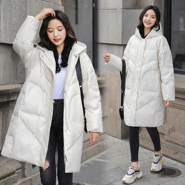 new 2019 winter metal white pink black silver blue glossy long jacket women white duck down jacket female hooded warm parka coat
new 2019 winter metal white pink black silver blue glossy long jacket women white duck down jacket female hooded warm parka coat