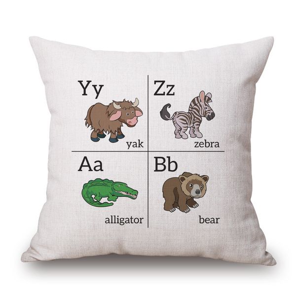 cartoon letter printing pillow children cushion 
cartoon letter printing pillow children cushion