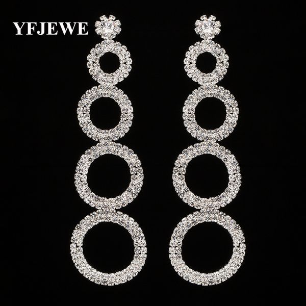 yfjewe wholesale price new 2 color crystal long drop earrings bridal wedding party accessories dangle earrings for women e299, Silver
yfjewe wholesale price new 2 color crystal long drop earrings bridal wedding party accessories dangle earrings for women e299, Silver