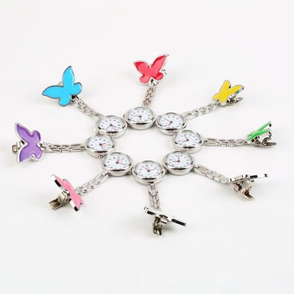 pocket medical nurse fob watch women dress watches 4 color clip-on pendant hanging quartz clock butterfly shape relogio de bolso, Slivery;golden
pocket medical nurse fob watch women dress watches 4 color clip-on pendant hanging quartz clock butterfly shape relogio de bolso, Slivery;golden