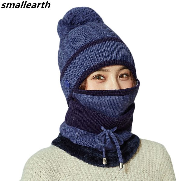 warm 3 pieces sets winter knitted wool hats scarf for women thick cotton winter windproof accessories set female beanie hats, Blue;gray
warm 3 pieces sets winter knitted wool hats scarf for women thick cotton winter windproof accessories set female beanie hats, Blue;gray
