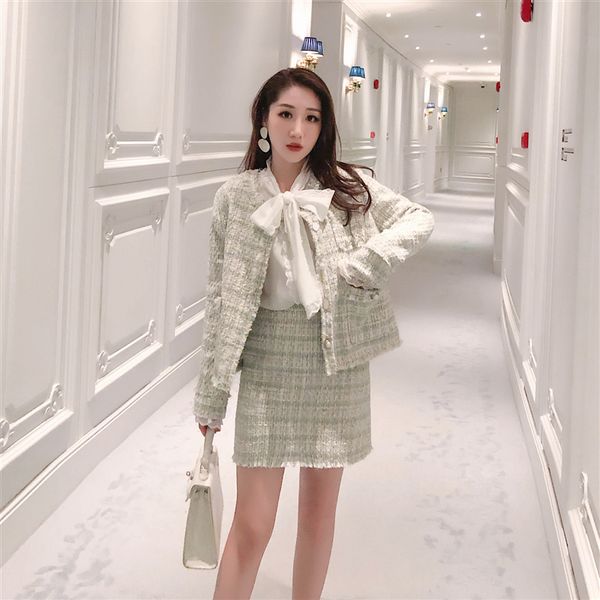 work dresses chic small suit spring ladies fashion skirt female 2021 lightly cooked two-piece temperament and elegance, White;black
work dresses chic small suit spring ladies fashion skirt female 2021 lightly cooked two-piece temperament and elegance, White;black