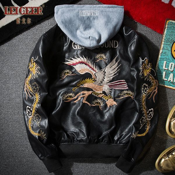 streetwear cotton jacket men leather embroidery thick men bomber jacket hooded pu korean retro baseball clothing 50jk, Black;brown
streetwear cotton jacket men leather embroidery thick men bomber jacket hooded pu korean retro baseball clothing 50jk, Black;brown